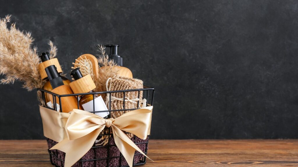 self care basket for mom